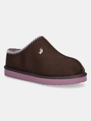 U.S. Polo Assn. kapcie VERENY001 kolor brązowy VERENY001W/EH1