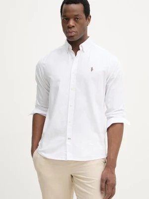 U.S. Polo Assn. koszula bawełniana PEACHED OXFORD LS