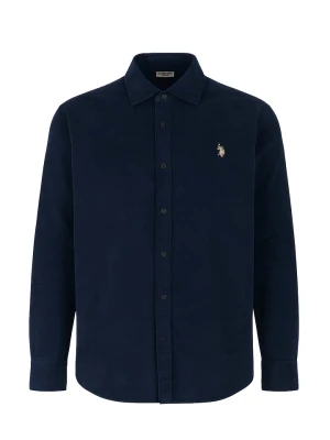 U.S. Polo Assn. Koszula sztruksowa - Regular fit - w kolorze granatowym rozmiar: L