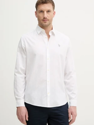 U.S. Polo Assn. koszula z dodatkiem lnu LINEN BLEND LS