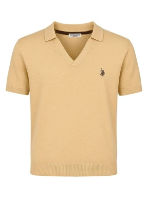 U.S. Polo Assn. Koszulka polo w kolorze beżowym rozmiar: S