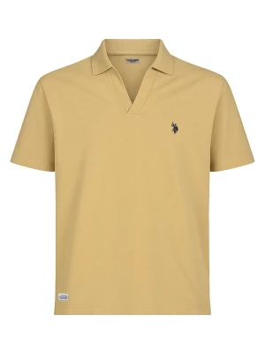 U.S. Polo Assn. Koszulka polo w kolorze beżowym rozmiar: L