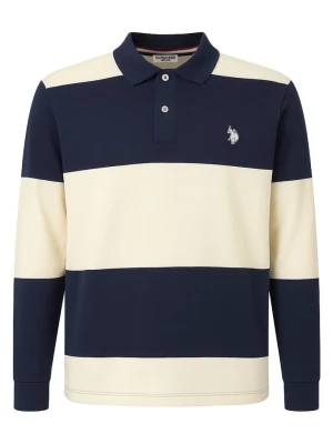 U.S. Polo Assn. Koszulka polo w kolorze granatowo-kremowym rozmiar: XL