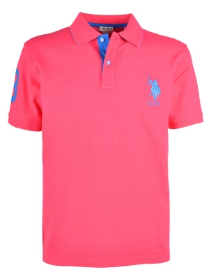 U.S. Polo Assn. Koszulka polo w kolorze różowym rozmiar: M