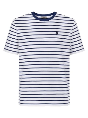 U.S. Polo Assn. Koszulka w kolorze biało-granatowym rozmiar: XL