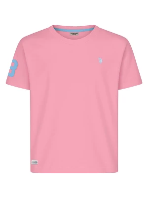 U.S. Polo Assn. Koszulka w kolorze jasnoróżowym rozmiar: L