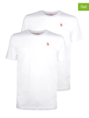 U.S. Polo Assn. Koszulki (2 szt.) w kolorze białym rozmiar: L