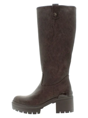 U.S. Polo Assn. Kozaki w kolorze brązowym rozmiar: 35