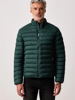 U.S. Polo Assn. kurtka męska LIGHTWEIGHT BOUND QUILTED zielony