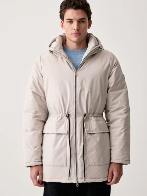 U.S. Polo Assn. kurtka męska SMART LONGLINE PADDED PARKA beżowy