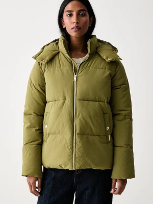 U.S. Polo Assn. kurtka pikowana damska SHORT PUFFER zielony