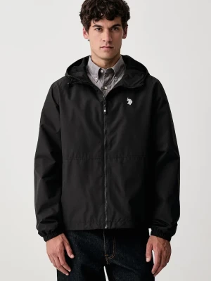 U.S. Polo Assn. kurtka przejściowa męska Hooded Windbreaker czarny
