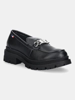 U.S. Polo Assn. mokasyny ALICYA007 damskie kolor czarny na płaskim obcasie ALICYA007W/EY1