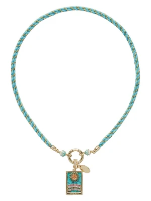 U.S. Polo Assn. Naszyjnik z kryształami - dł. 38 cm rozmiar: onesize