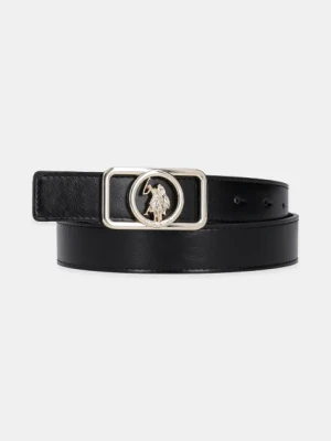 U.S. Polo Assn. pasek Gardena damski kolor czarny AEUGC2637WAJ