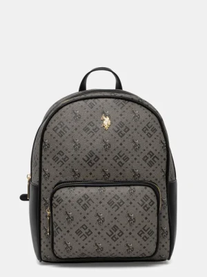 U.S. Polo Assn. plecak New damski kolor szary duży wzorzysty BEUN28670WVP