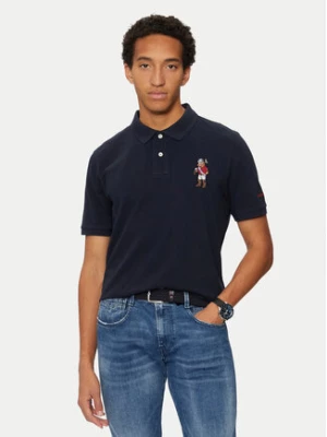 U.S. Polo Assn. Polo MUP3056 Granatowy Regular Fit