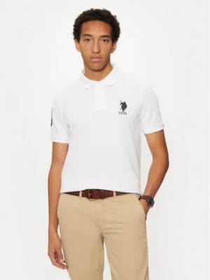 U.S. Polo Assn. Polo MUP3313 Biały Regular Fit