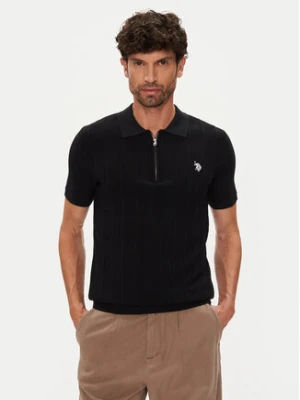 U.S. Polo Assn. Polo MUP3369 Czarny Slim Fit