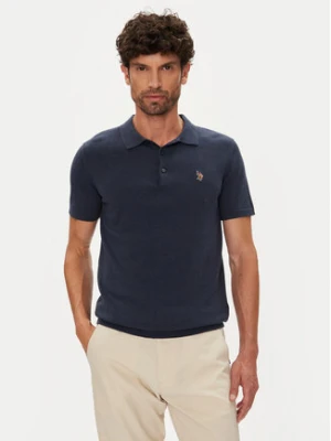 U.S. Polo Assn. Polo MUP3709 Granatowy Regular Fit
