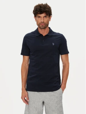 U.S. Polo Assn. Polo MUP3780 Granatowy Regular Fit