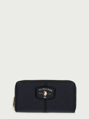 U.S. Polo Assn. portfel damski z imitacji skóry CHESTNUT czarny