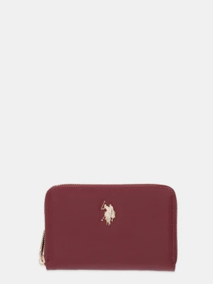 U.S. Polo Assn. portfel z imitacji skóry Jones bordowy
