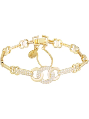 U.S. Polo Assn. Pozłacana bransoletka z elementami ozdobnymi rozmiar: onesize