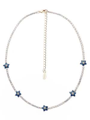 U.S. Polo Assn. Pozłacany naszyjnik z kryształami - dł. 34 cm rozmiar: onesize