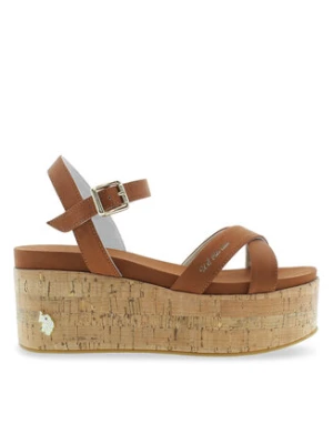 U.S. Polo Assn. Sandały Loren LOREN002 Brązowy