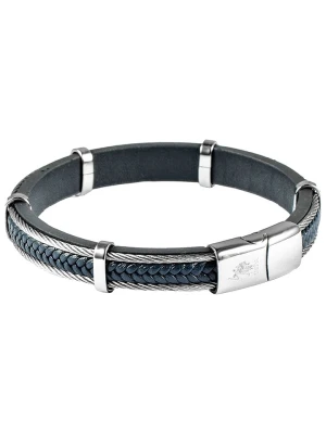 U.S. Polo Assn. Skórzana bransoletka w kolorze granatowym rozmiar: onesize