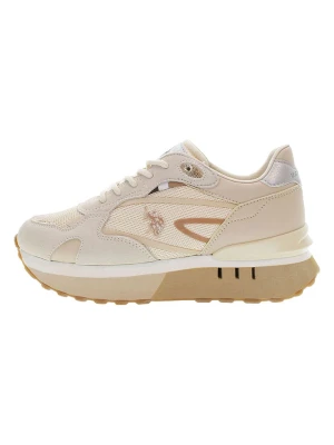 U.S. Polo Assn. Skórzane sneakersy w kolorze beżowym rozmiar: 37