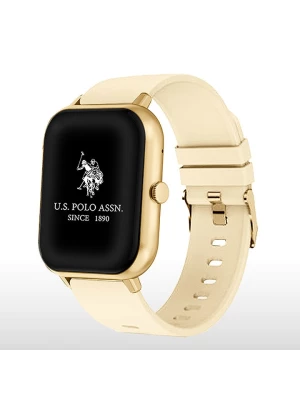 U.S. Polo Assn. Smartwatch w kolorze złoto-kremowym rozmiar: onesize