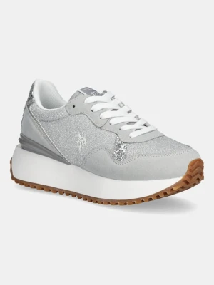 U.S. Polo Assn. Sneakersy BAYLE damskie kolor srebrny BAYLE003W/5NU1