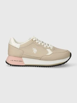 U.S. Polo Assn. sneakersy CLEEF kolor beżowy CLEEF004W/CYN1