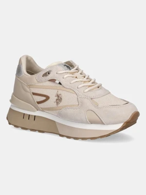 U.S. Polo Assn. sneakersy VICKY001 damskie kolor beżowy VICKY001W/ETS1