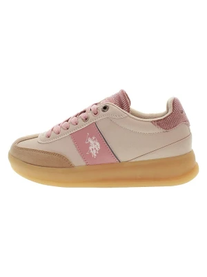 U.S. Polo Assn. Sneakersy w kolorze beżowo-jasnoróżowym rozmiar: 37