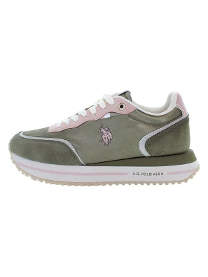 U.S. Polo Assn. Sneakersy w kolorze oliwkowo-jasnoróżowym rozmiar: 35