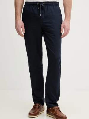U.S. Polo Assn. spodnie z dodatkiem lnu LINEN BLEND DRAWSTRING