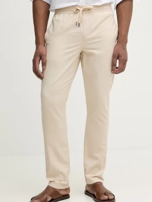 U.S. Polo Assn. spodnie z dodatkiem lnu LINEN BLEND DRAWSTRING