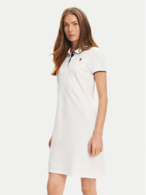 U.S. Polo Assn. Sukienka codzienna WUP1312 Biały Regular Fit