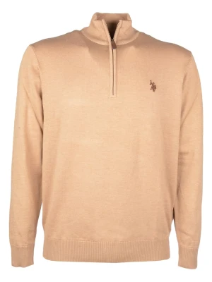 U.S. Polo Assn. Sweter w kolorze beżowym rozmiar: XL