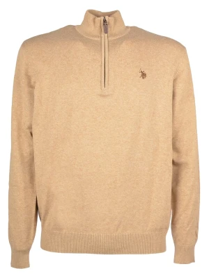 U.S. Polo Assn. Sweter w kolorze beżowym rozmiar: XXL