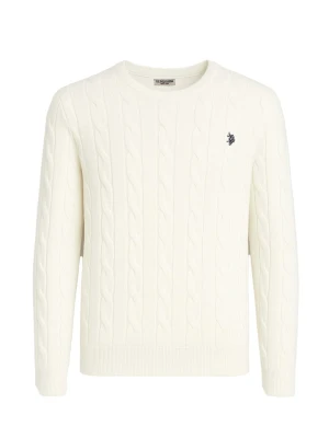 U.S. Polo Assn. Sweter w kolorze białym rozmiar: L