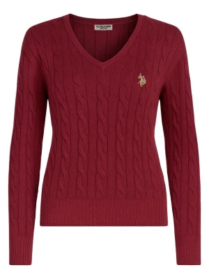 U.S. Polo Assn. Sweter w kolorze bordowym rozmiar: M