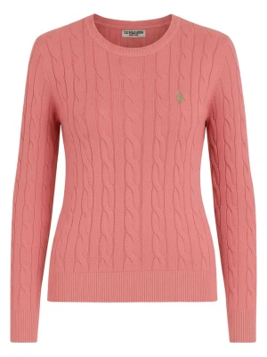 U.S. Polo Assn. Sweter w kolorze jasnoróżowym rozmiar: XL