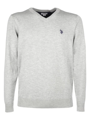 U.S. Polo Assn. Sweter w kolorze jasnoszarym rozmiar: L