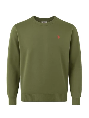 U.S. Polo Assn. Sweter w kolorze oliwkowym rozmiar: L