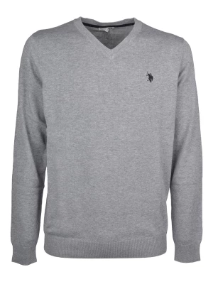 U.S. Polo Assn. Sweter w kolorze szarym rozmiar: M