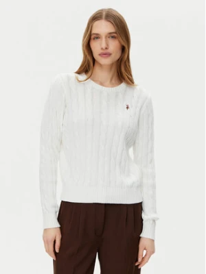 Zdjęcie produktu U.S. Polo Assn. Sweter WUP0398 Biały Regular Fit